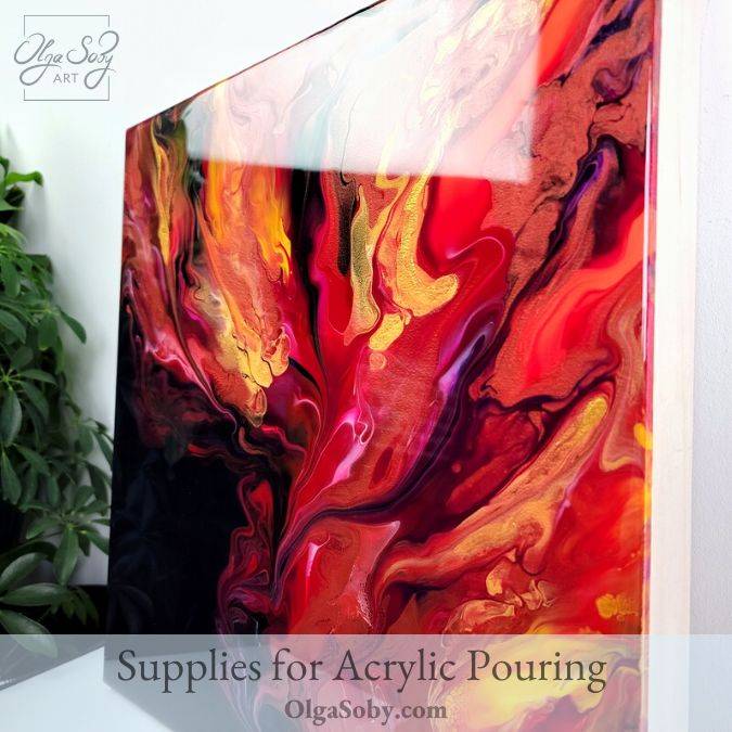 Pour Painting Supplies Guide by Olga Soby I Fluid Art Supplies